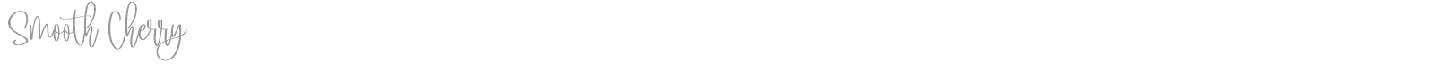 Smooth Cherry font preview